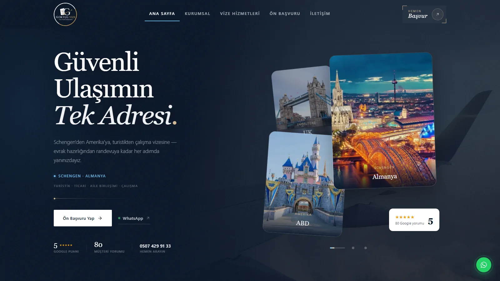 Göktuğ Vize web sitesi